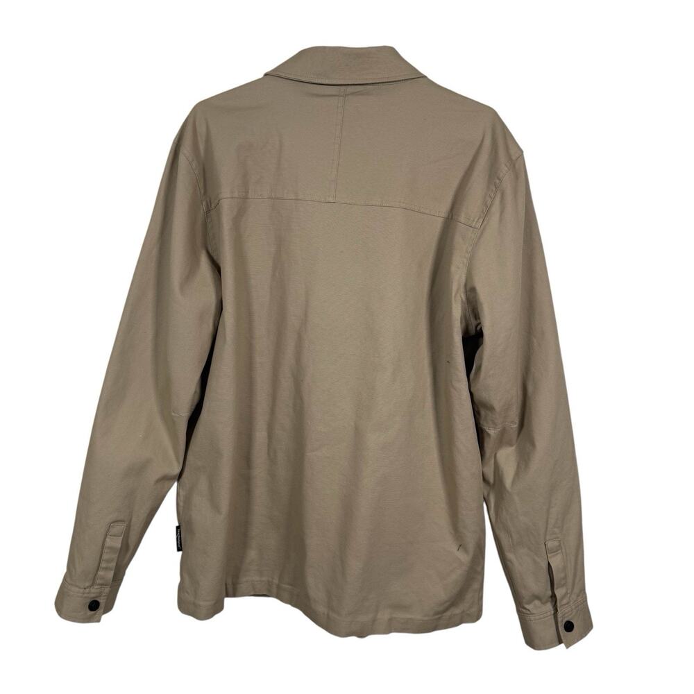 Bearded Goat Khaki Canvas Utility Jacket Flannel Lined Utility Outdoor Size M - Picture 2 of 12